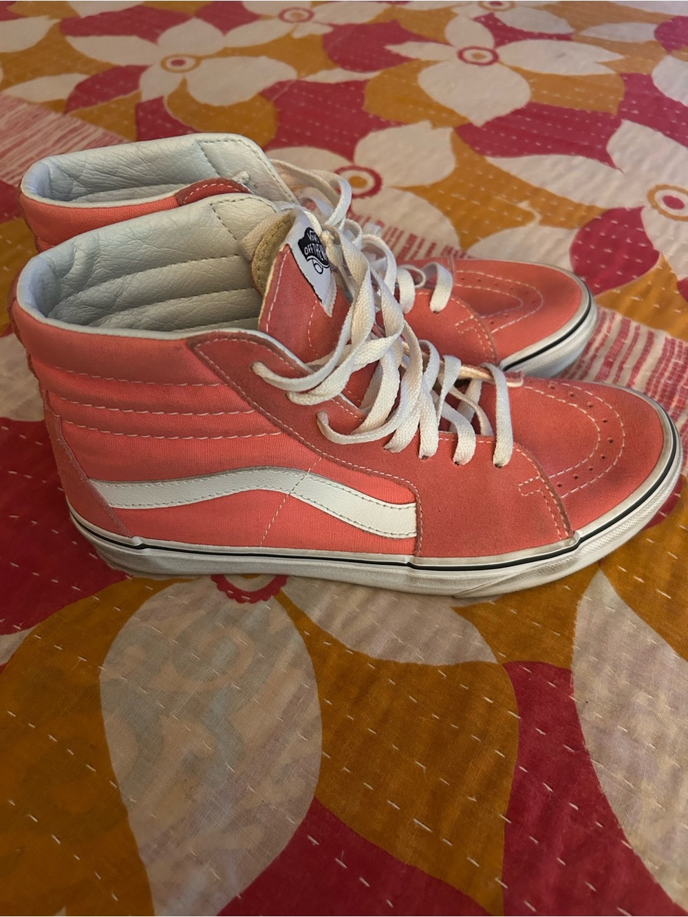 Vans Strawberry Pink Sk8-Hi Women’s High-Top Sneakers. Size 8.5 - Picture 8 of 13
